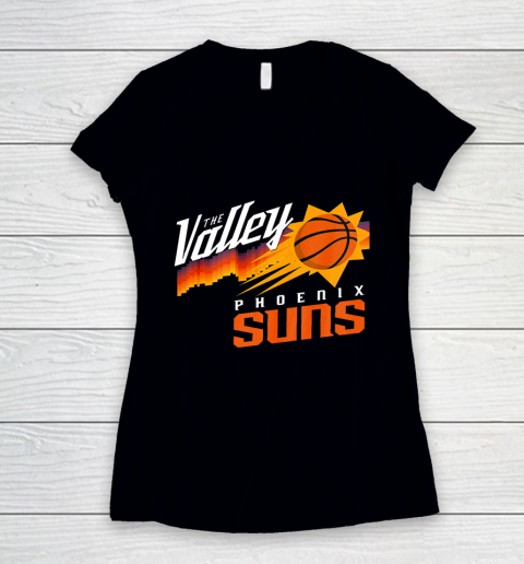Phoenixes Suns Maillot The Valley City Jersey Women's V-Neck T-Shirt