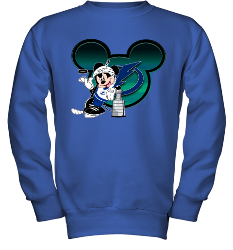NHL Tampa Bay Lightning Stanley Cup Mickey Mouse Disney Hockey T Shirt nP3SzxjsjLx youth sweatshirt 47 95 151514 front royal