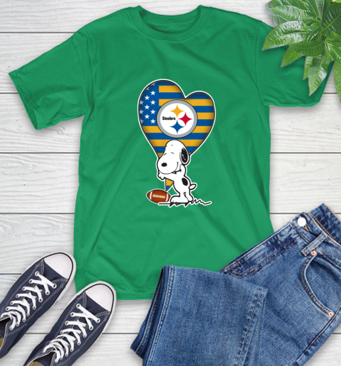 Pittsburgh Steelers NFL Football The Peanuts Movie Adorable Snoopy T-Shirt 7