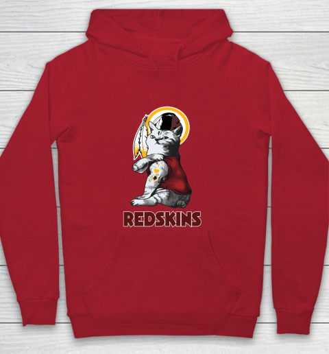 NFL Football My Cat Loves Washington Redskins Youth Hoodie 7