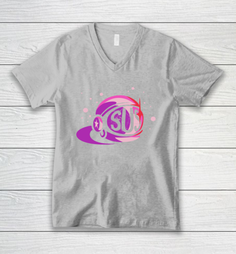 Ah Dont Be Sus Pink Among Us V Neck T Shirt Tee For Sports