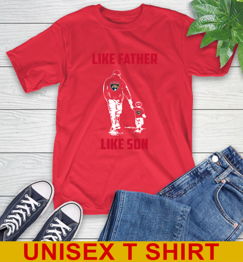 Florida Panthers NHL Hockey Like Father Like Son Sports T-Shirt 12