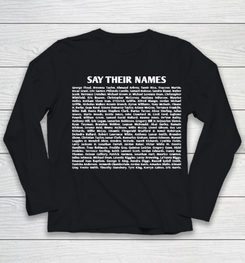 BLM Say Their Names Youth Long Sleeve