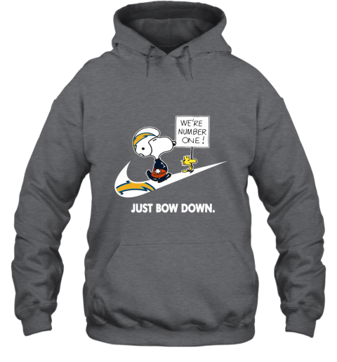 nfl Los Angeles Chargers Are Number One – nike Just Bow Down Snoopy pymz los angeles chargers are number one ndash just bow dow hoodie 23 front dark heather