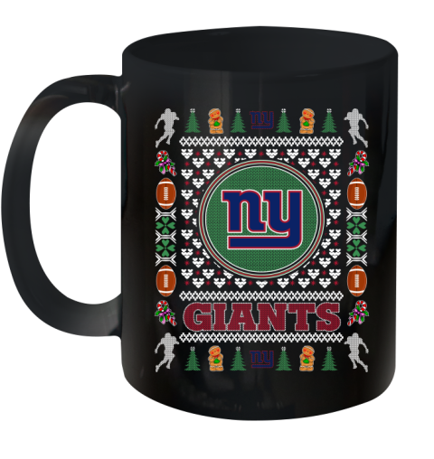 New York Giants Merry Christmas NFL Football Loyal Fan Ceramic Mug 11oz