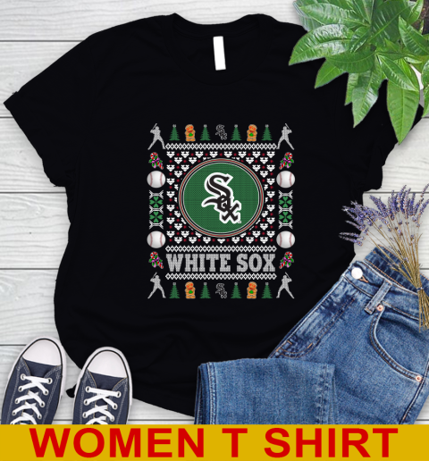 Chicago White Sox Merry Christmas MLB Baseball Loyal Fan Women's T-Shirt