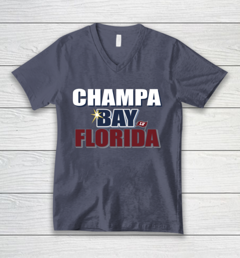 Champa Bay Florida V-Neck T-Shirt 7