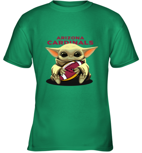 Baby Yoda Loves The Arizona Cardinals gcnz baby yoda loves the arizona cardinals youth t shirt 26 front irish green
