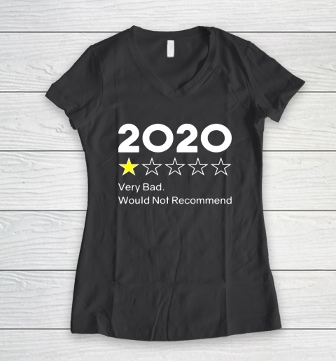 2020 One Star Very Bad Would Not Recommend Women's V-Neck T-Shirt 6