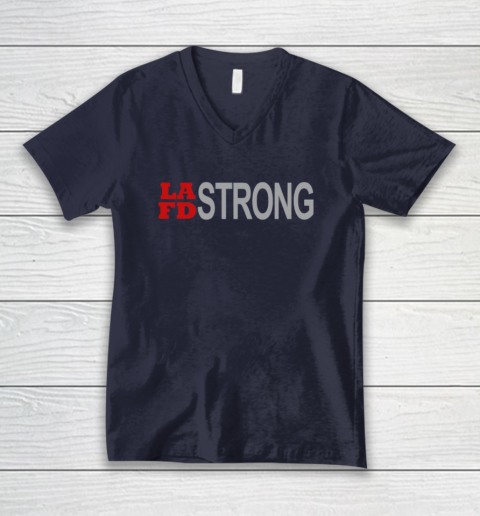 LAFD Strong V-Neck T-Shirt 3