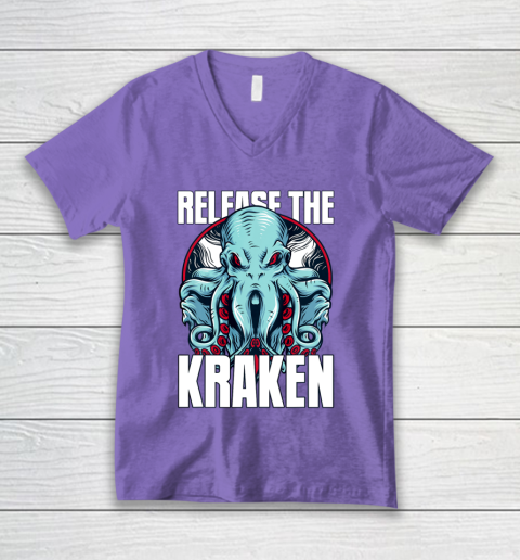 Release the Kraken V-Neck T-Shirt 8