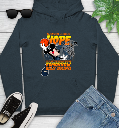 Minnesota Timberwolves NBA Basketball Mickey Disney Never Lose Hope Youth Hoodie 10