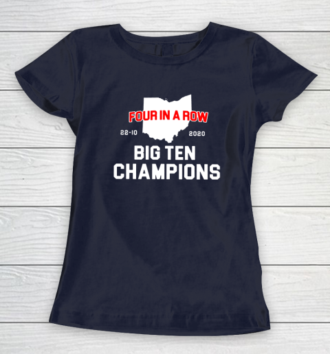 Big Ten Champions Four in a Row 2020 Women's T-Shirt 2