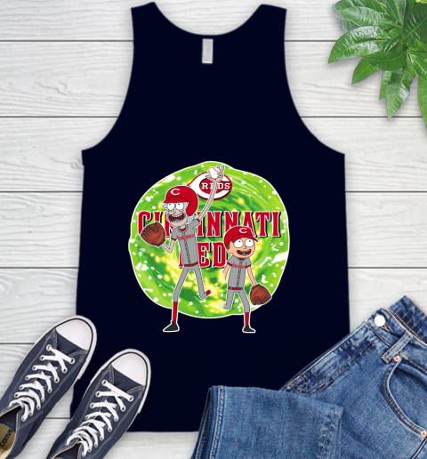 MLB Cincinnati Reds Rick And Morty Baseball Sports Tank Top 3