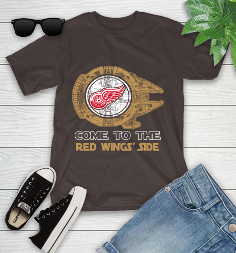 NHL Come To The Detroit Red Wings Wars Hockey Sports Youth T-Shirt 7