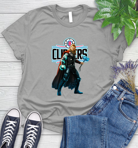 NBA Thor Avengers Endgame Basketball Los Angeles Clippers Women's T-Shirt 10