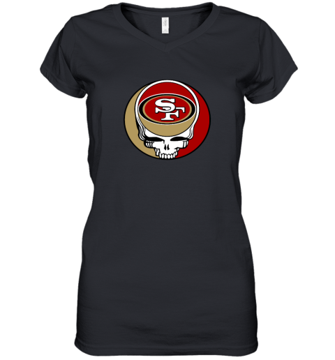 San Francisco 49ers x Grateful Dead Women's V-Neck T-Shirt