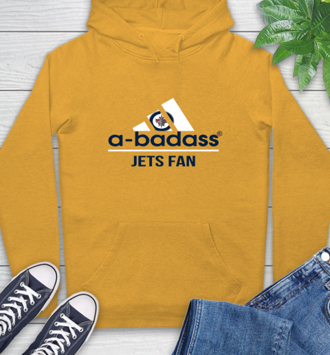 NHL A Badass Winnipeg Jets Fan Adidas Hockey Sports Hoodie 2