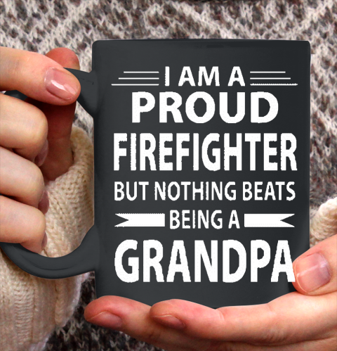 Grandpa Funny Gift Apparel  Firefighter Grandpa Ceramic Mug 11oz