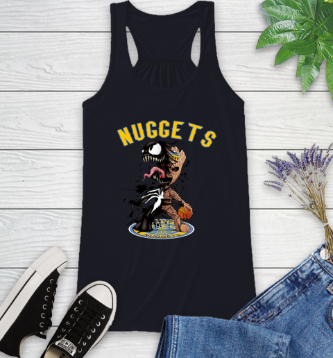 NBA Denver Nuggets Basketball Venom Groot Guardians Of The Galaxy Racerback Tank 10