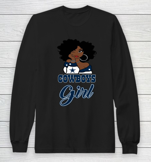 Dallas Cowboys Girl NFL Long Sleeve T-Shirt