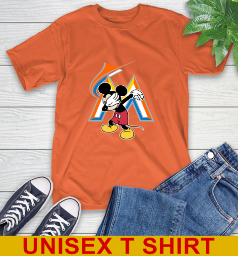 Miami Marlins MLB Baseball Dabbing Mickey Disney Sports T-Shirt 5