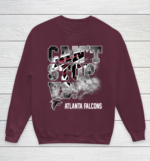 NFL Atlanta Falcons Can't Stop Vs Youth Sweatshirt 4
