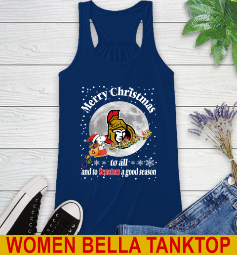 Ottawa Senators Merry Christmas To All And To Senators A Good Season NHL Hockey Sports Racerback Tank 7
