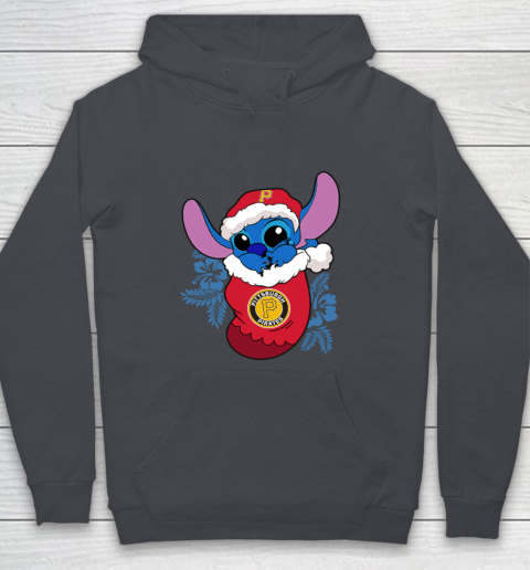 Pittsburgh Pirates Christmas Stitch In The Sock Funny Disney MLB Youth Hoodie 7