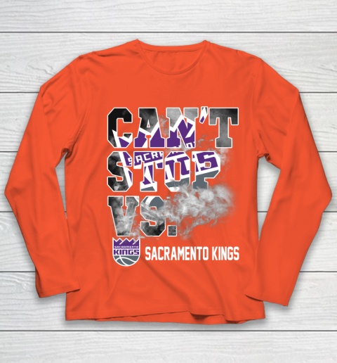 NBA Sacramento Kings Basketball Can't Stop Vs Youth Long Sleeve 3