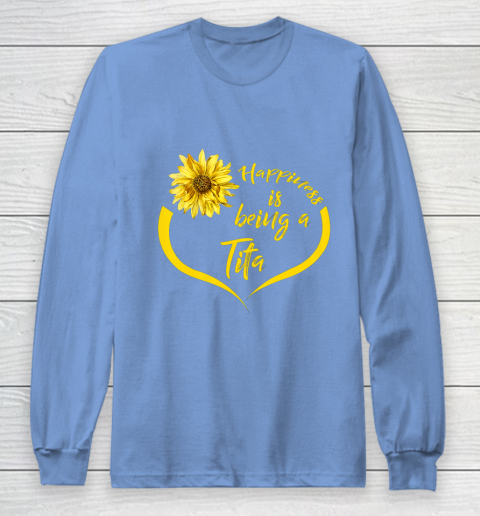 Womens Tita Gift Happiness Is Being A Tita Long Sleeve T-Shirt 8
