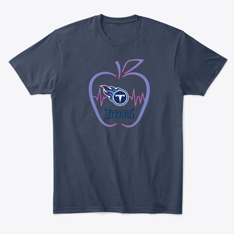 uzqc apple heartbeat teacher symbol tennessee titans classic t shirt 2 front navy