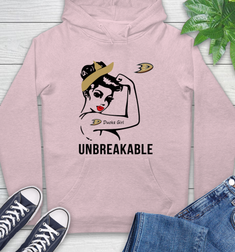 NHL Anaheim Ducks Girl Unbreakable Hockey Sports Hoodie 7