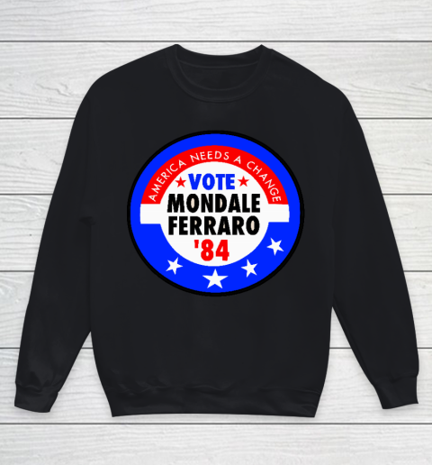 Walter Mondale and Geraldine Ferraro Campaign Button Youth Sweatshirt