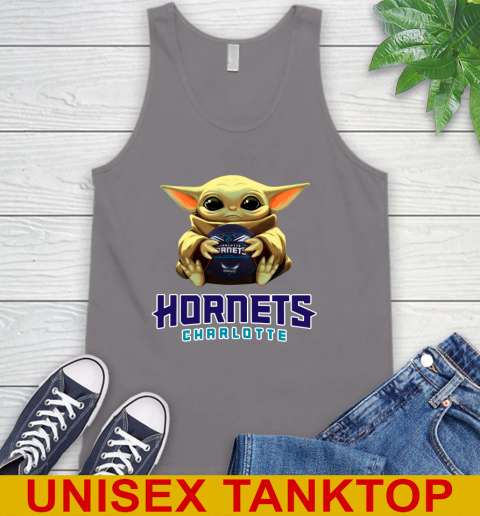 NBA Basketball Charlotte Hornets Star Wars Baby Yoda Shirt 76