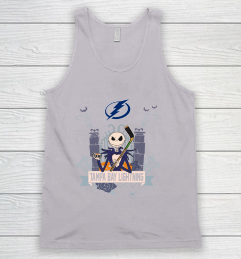 NHL Tampa Bay Lightning Hockey Jack Skellington Halloween Tank Top 3