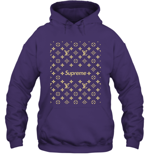 purple supreme hoodie