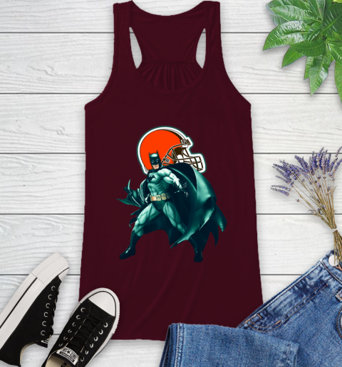 NFL Batman Football Sports Cleveland Browns Racerback Tank 3