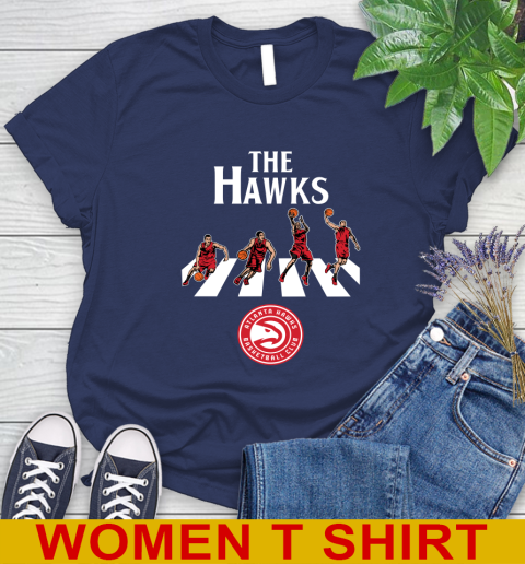 NBA Basketball Atlanta Hawks The Beatles Rock Band Shirt Women's T-Shirt 12