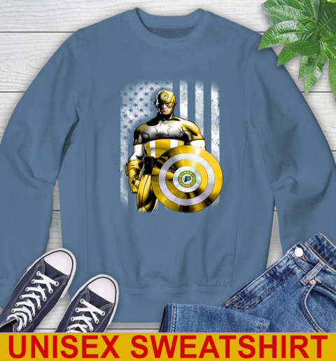Indiana Pacers NBA Basketball Captain America Marvel Avengers American Flag Shirt Sweatshirt 10