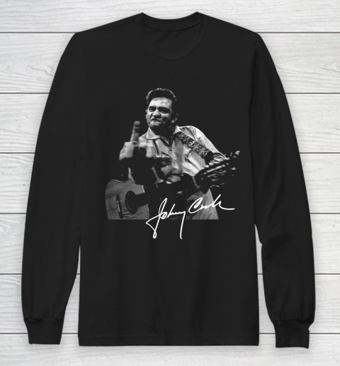 Johnny Cash Signature Johnny Cash shirt Long Sleeve T-Shirt