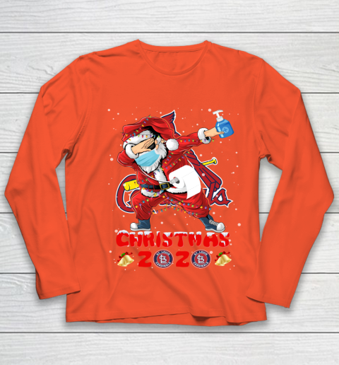 St.Louis Cardinals Funny Santa Claus Dabbing Christmas 2020 MLB Youth Long Sleeve 3