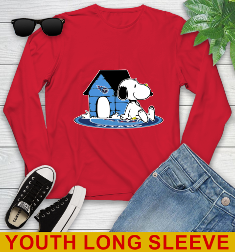 NFL Football Tennessee Titans Snoopy The Peanuts Movie Shirt Youth Long Sleeve 11
