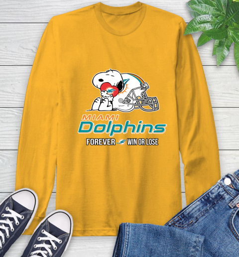 NFL The Peanuts Movie Snoopy Forever Win Or Lose Football Miami Dolphins 60