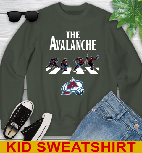 NHL Hockey Colorado Avalanche The Beatles Rock Band Shirt Youth Sweatshirt 8