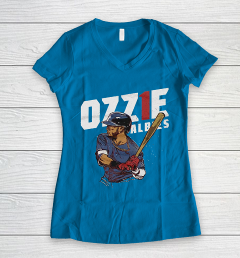 Ozzie Albies 1 Atlanta Brave Women's V-Neck T-Shirt 5