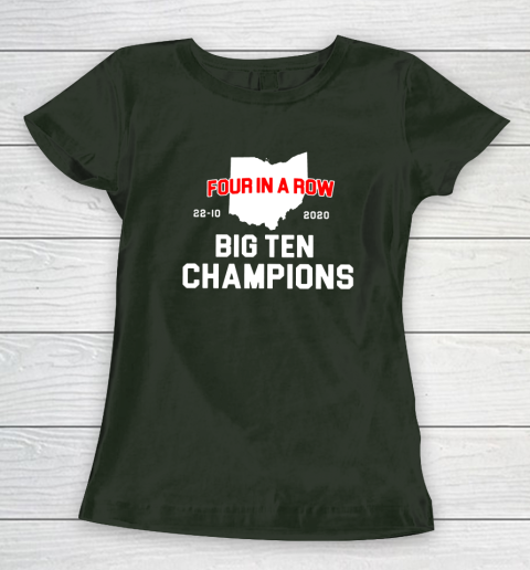 Big Ten Champions Four in a Row 2020 Women's T-Shirt 4