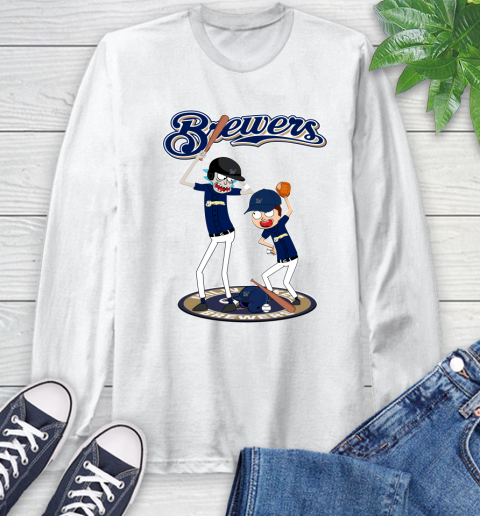 MLB Milwaukee Brewers Rick And Morty Baseball 58