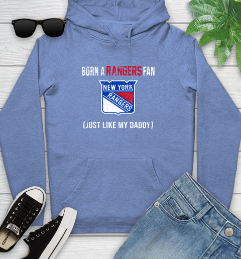 NHL New York Rangers Hockey Loyal Fan Just Like My Daddy Shirt Youth Hoodie 11