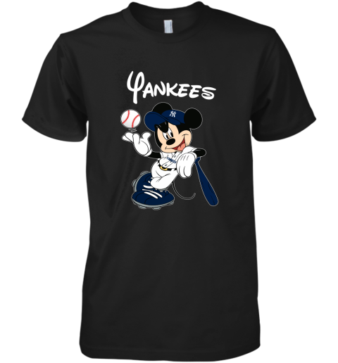Baseball Mickey Team New York Yankees Premium Men's T-Shirt